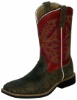 Twisted X YTH0002 for $99.99 Youths Square Toe Western Boot with Coffee Distressed Leather Foot and a New Wide Toe